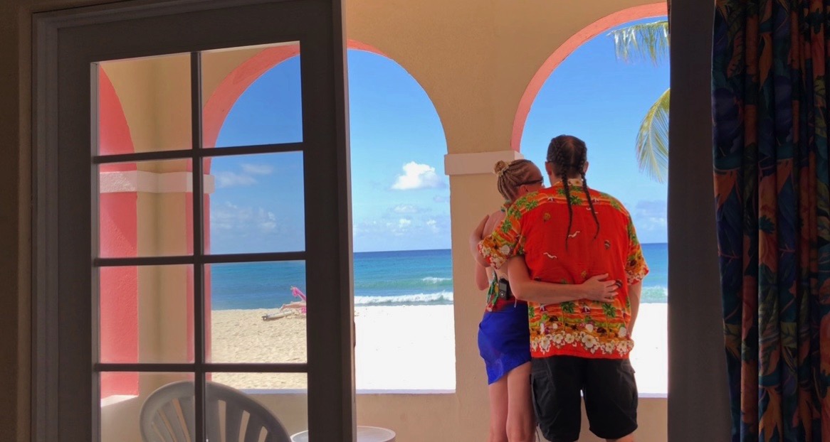 1 Me and Sarah gugging at room 112